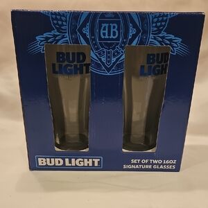 Bud Light Signature Glass Set - Blue